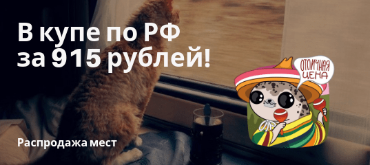 Личный опыт - РЖД: поездки по России в купе за 915 рублей!