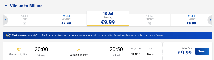 Июльский маршрут по Европе за 66 евро