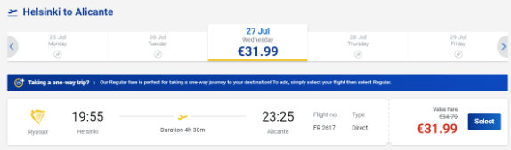 Прямые рейсы из Прибалтики и Финляндии в Европу от 560 рублей