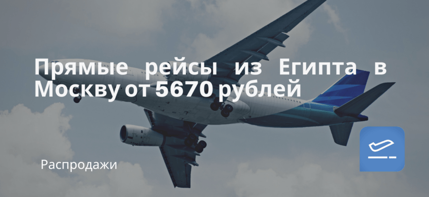 Новости - Прямые рейсы из Египта в Москву от 5670 рублей