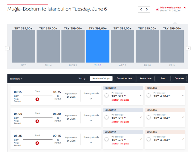 Turkish Airlines: полеты по Турции с багажом за 1350 рублей