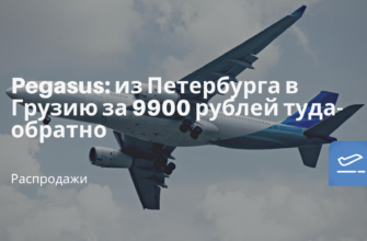 Новости - Pegasus: из Петербурга в Грузию за 9900 рублей туда-обратно
