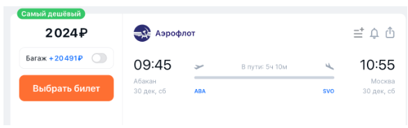 Амбеливебле! Новогоднее путешествие из АБАКАНА в Москву и Петербург всего за 10677 рублей