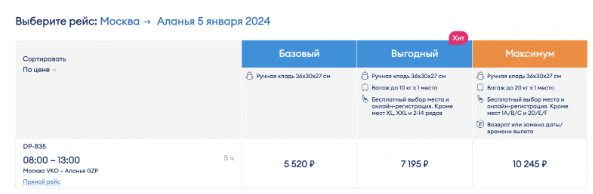 Из Москвы, Сочи и МинВод в Турцию в январе-феврале за 3800-5500 рублей в одну сторону (много дат)