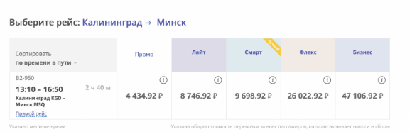 Распродажа Белавиа: билеты из Минска за 24 евро + сборы (Россия участвует)