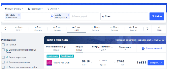 Распродажа Wizz Air: скидка 15% на полеты в/из ОАЭ
