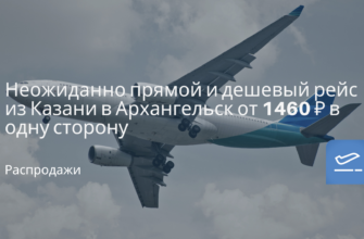 Куда поехать? Обзоры отелей - Неожиданно прямой и дешевый рейс из Казани в Архангельск от 1460 ₽ в одну сторону