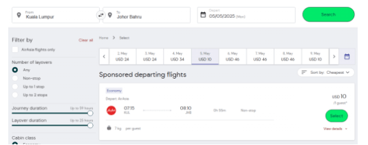 Распродажа лоукоста AirAsia: билеты от 975 ₽ в одну сторону