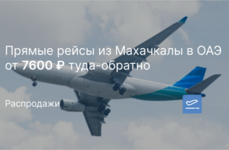 Новости - Прямые рейсы из Махачкалы в ОАЭ от 7600 ₽ туда-обратно