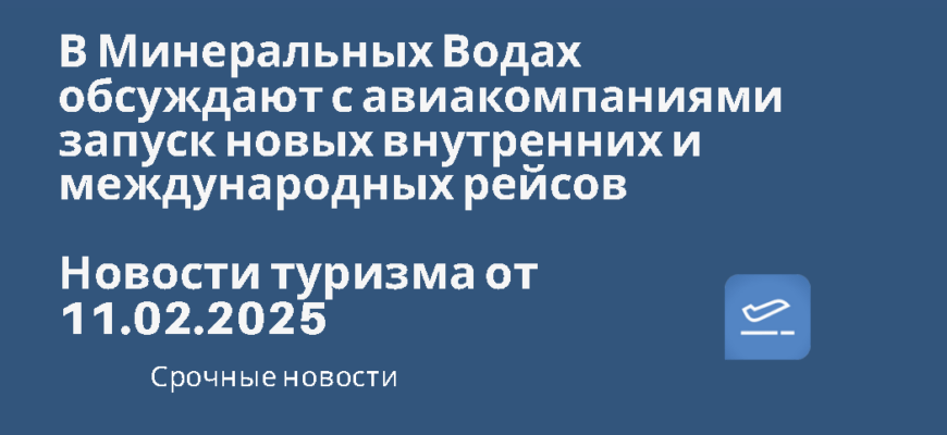 Новости - В Минеральных Водах обсуждают с авиакомпаниями запуск новых внутренних и международных рейсов