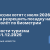 Новости - В России хотят с июля 2026 года разрешить посадку на самолёт по биометрии. Новости туризма от 31.12.2025